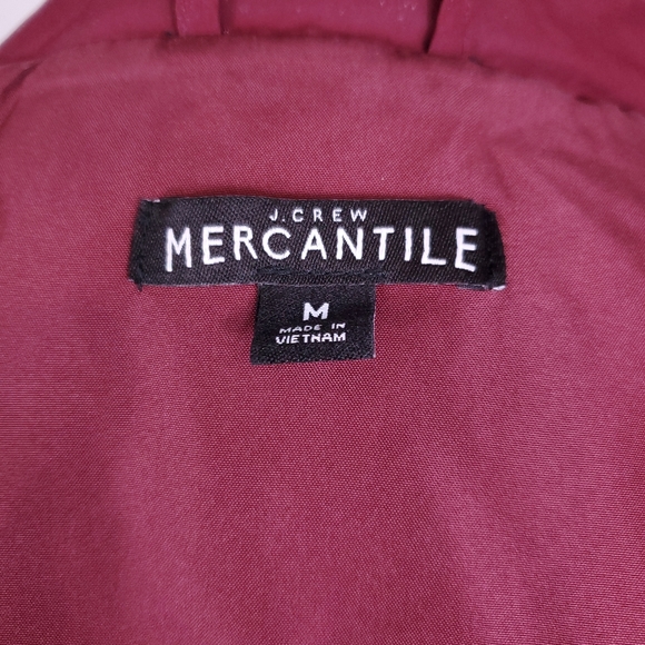 J Crew Mercantile Red/Wine Quilted Vest - Picture 5 of 7